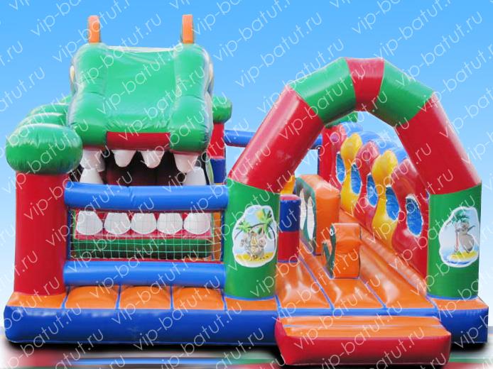 надувной комплекс Ящер батут 2