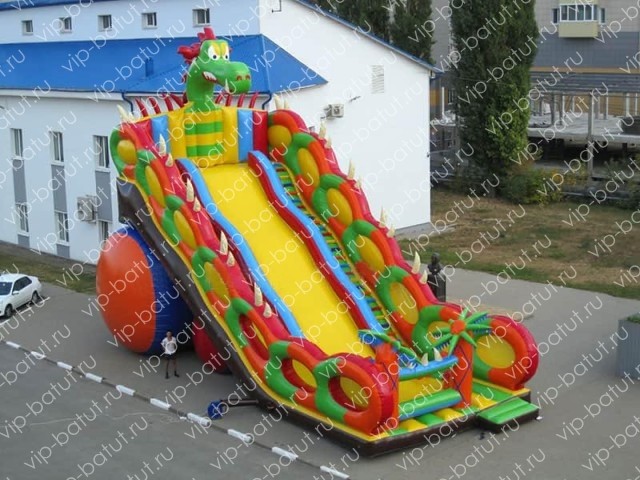 надувная горка Супер дракон 7