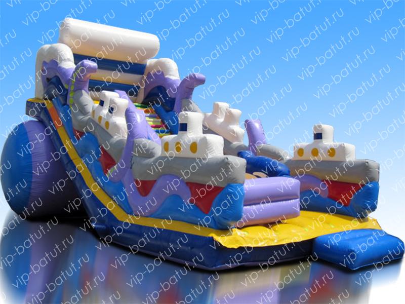 надувная горка Осьминог 4