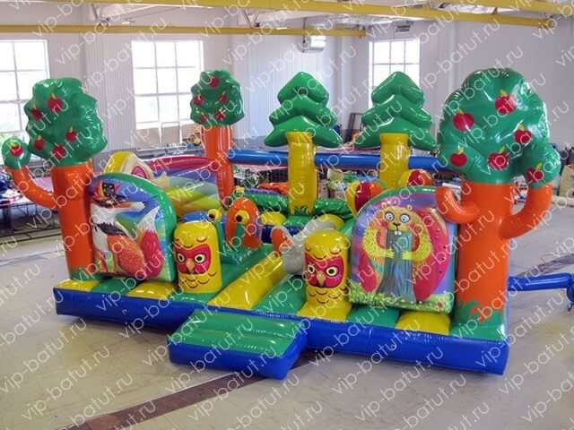 надувной батут Волшебный лес