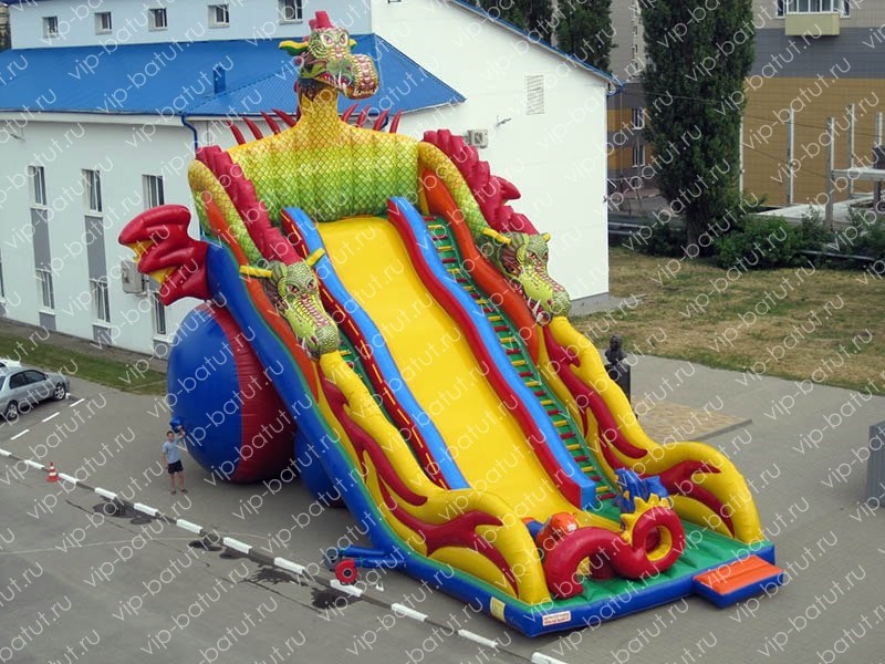 надувная горка Змей горыныч 7