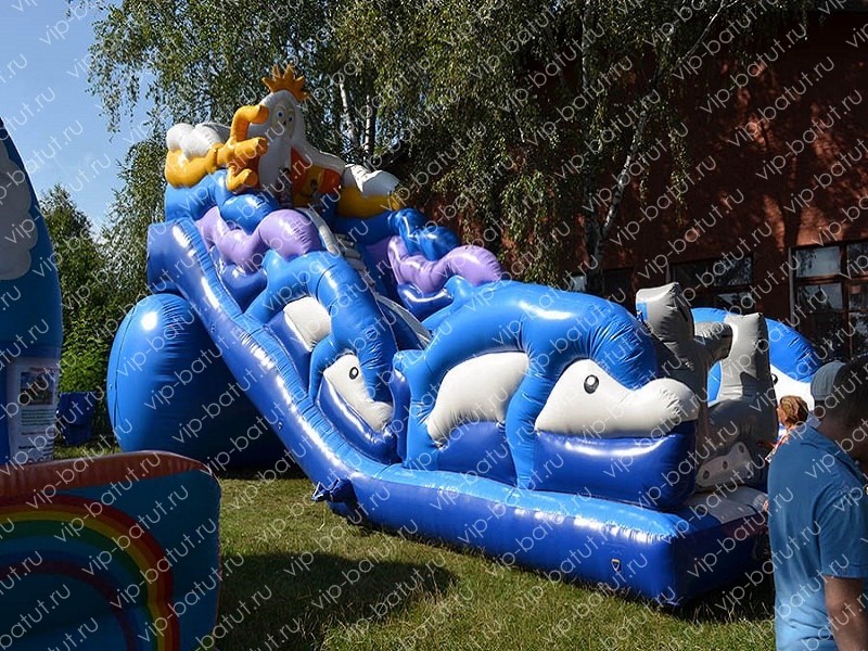 надувная горка Морской царь 5