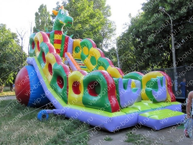 надувная горка Змий малый 4