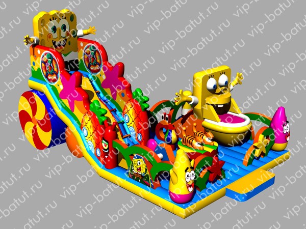 надувной комплекс Домик спанча 4