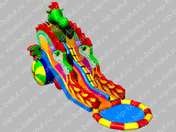 надувной аквапарк Водный дракон 5
