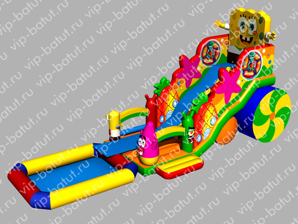 надувной аквапарк Губка боб 4