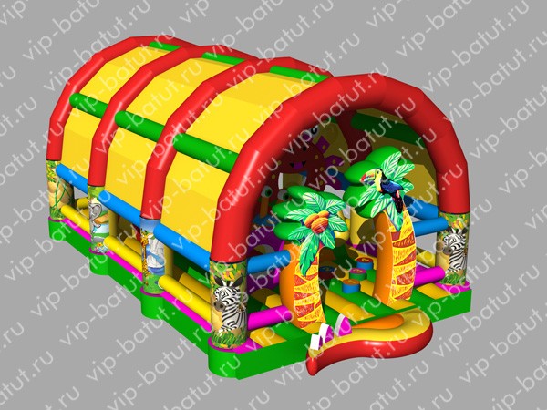 надувной батут С крышей