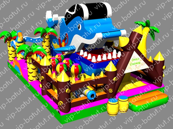 надувной комплекс Остров