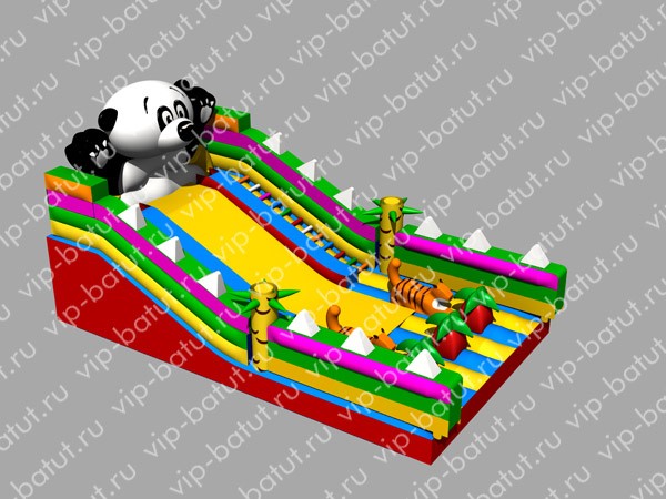 надувная горка Панда 2