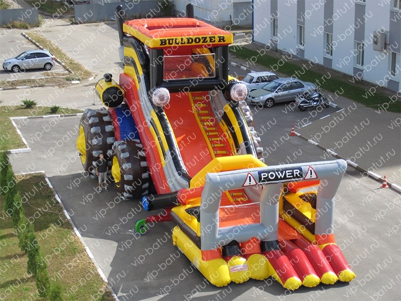надувная горка Бульдозер 5