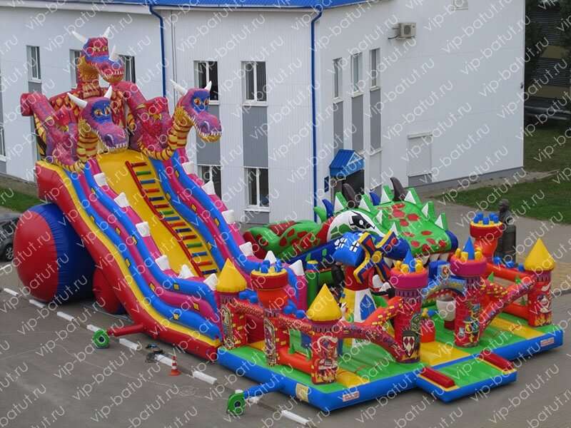 надувной комплекс Дракон саванна 5