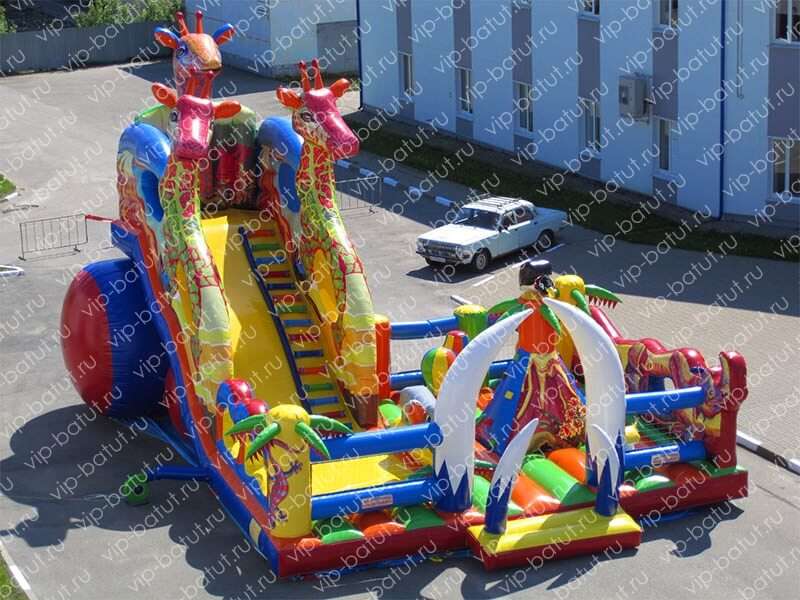 надувной комплекс Жирафы 4
