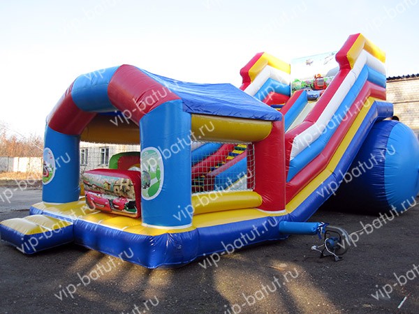 надувная горка Тачки 4