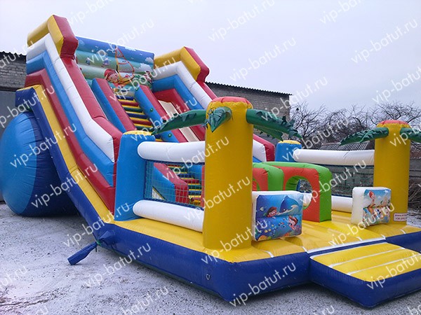 надувная горка Море-лето 4