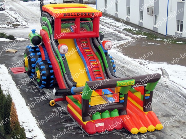 надувная горка Бульдозер 5 new