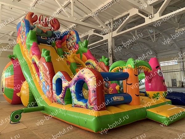 надувная горка Краб 6