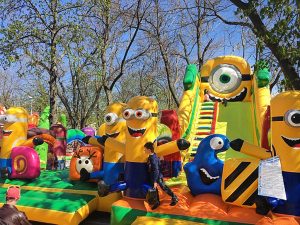 надувная горка Мини