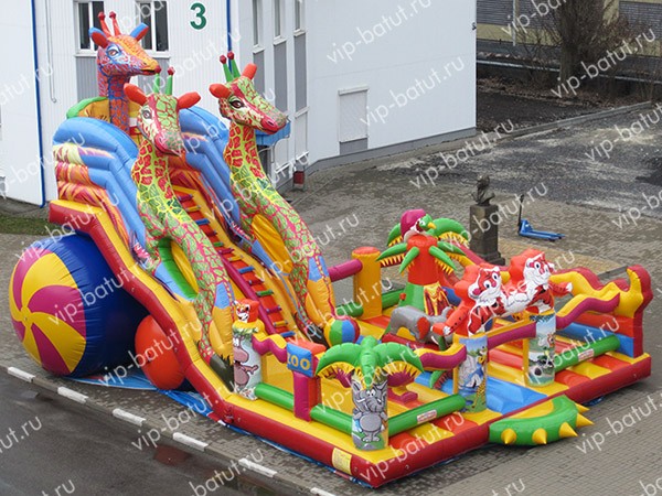 надувной комплекс Жирафы эко 4 new