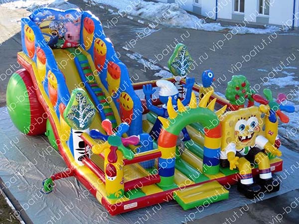 надувной комплекс Веселый лес 4