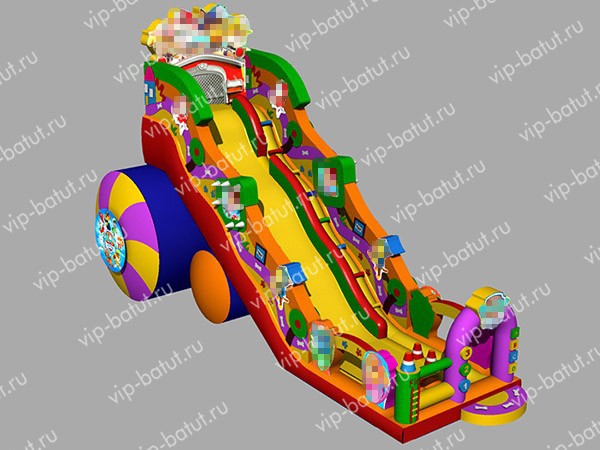 надувная горка Мега щенки 7