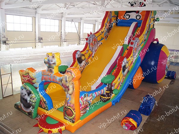надувная горка Панда 7