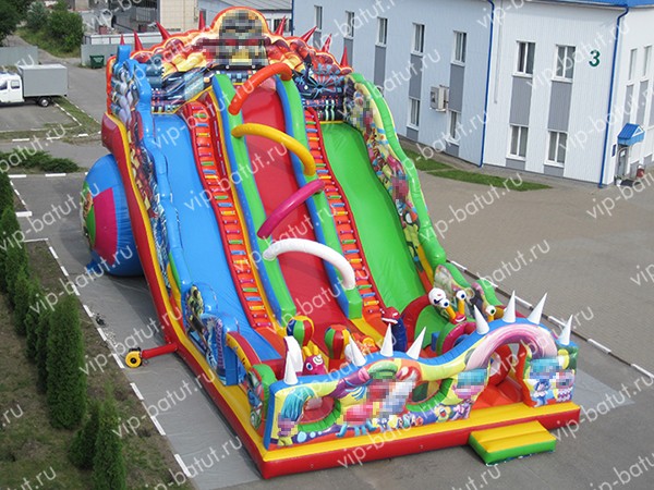 надувная горка Супер тролли 5+6+7