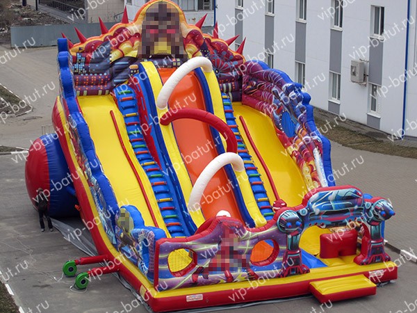 надувная горка Герои времен