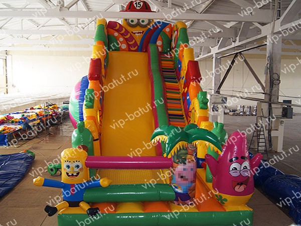 надувная горка Друзья спанча 7