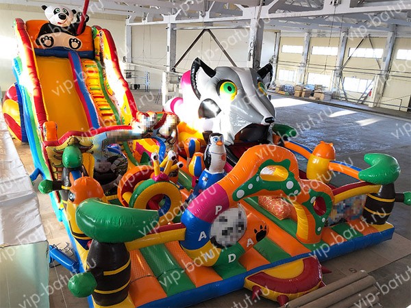 надувной комплекс Панда+лемур 5