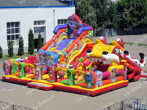 надувной комплекс собачий патруль 4+2