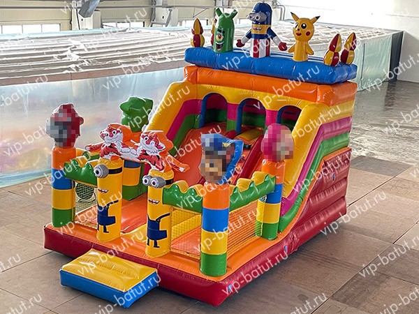 надувная горка мультгерои 2