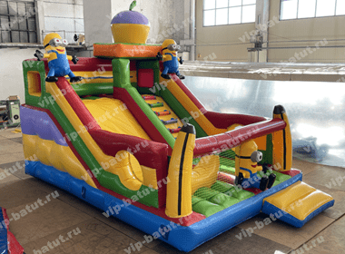 Надувная горка "Три миньона 2"