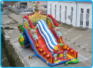 Надувная горка"Змей Горыныч макси 5"